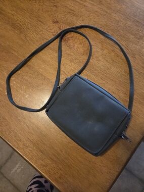 Mary Kay Black Slim Crossbody Cosmetic Pouch